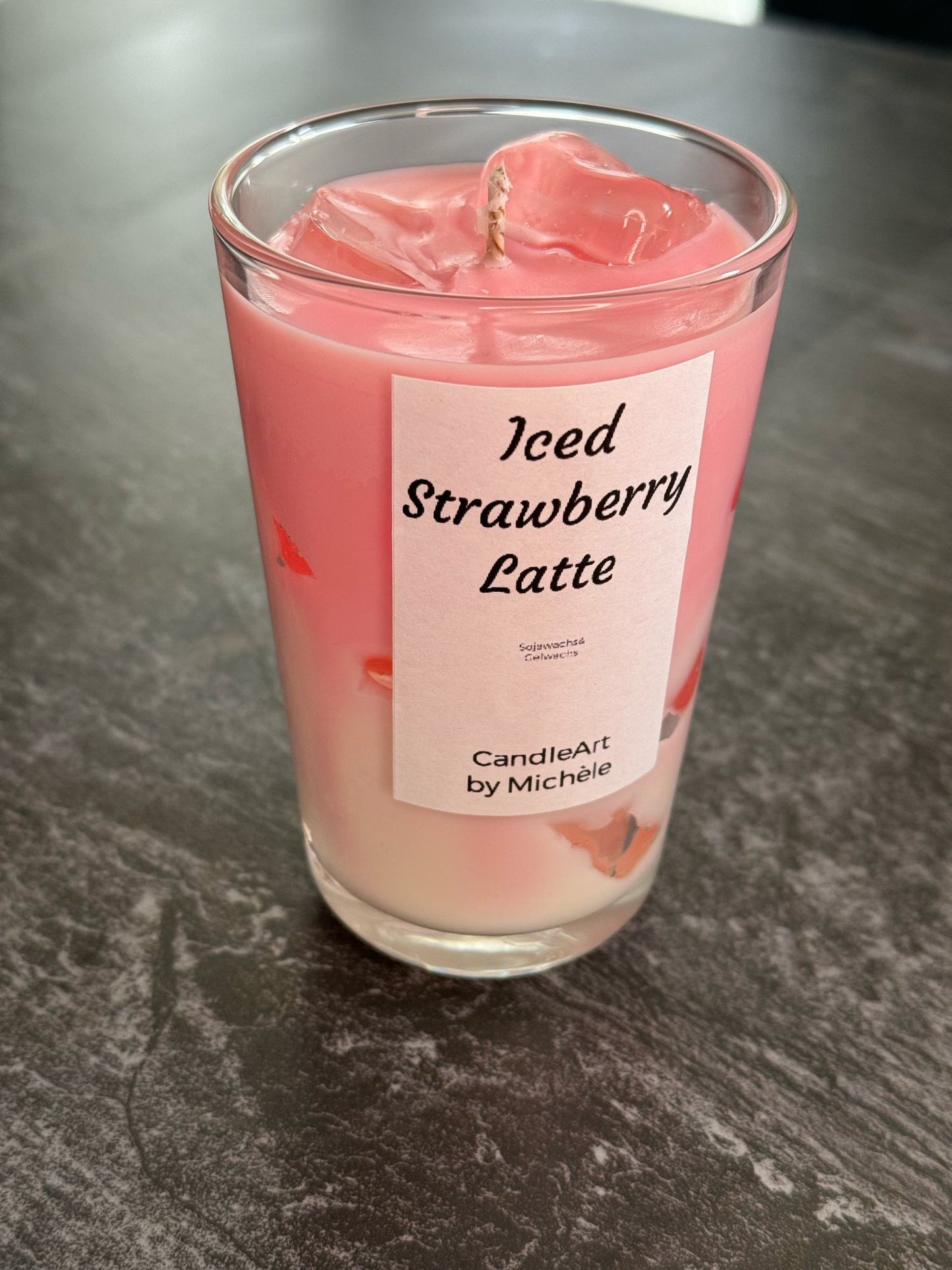 Iced Strawberry Latte