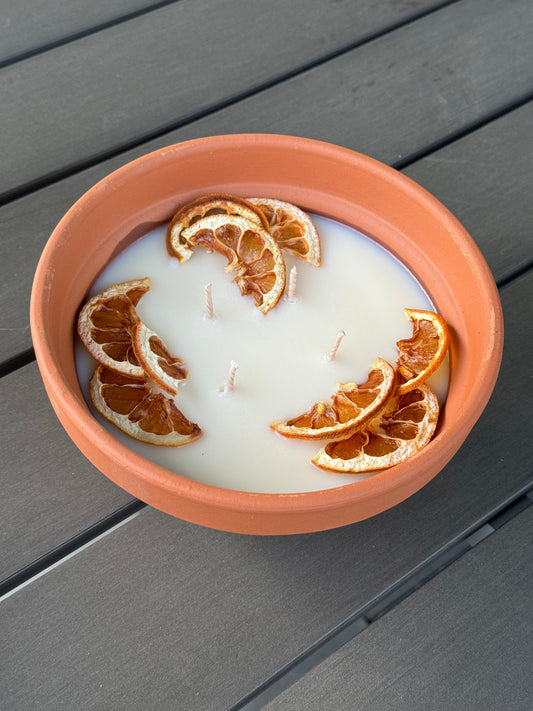 Citronellakerze im Topf