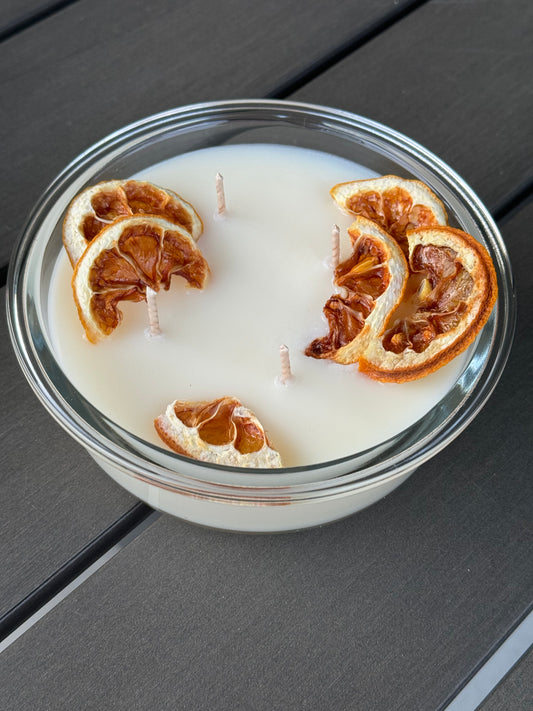 Citronellakerze im Glas